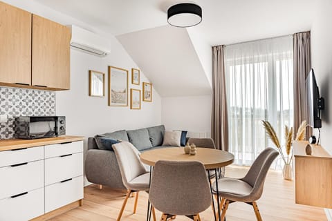 Kitchen or kitchenette, Living room, Dining area