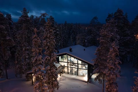 Property building, Night, Natural landscape, Winter