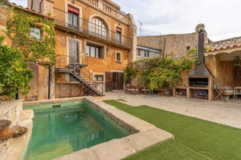 Property building, Living room, Swimming pool