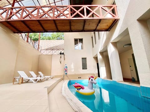 Pool view, Swimming pool, sunbed