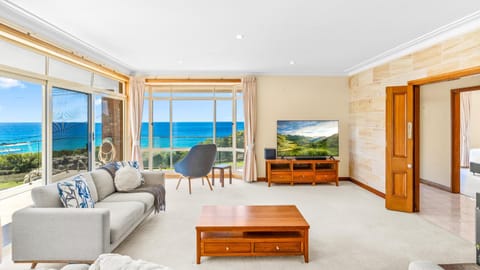 View (from property/room), Living room, Sea view