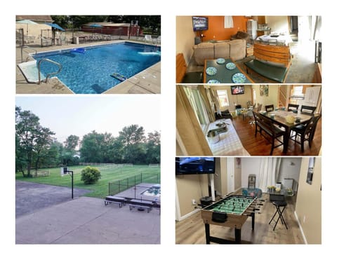 Patio, Dining area, Swimming pool