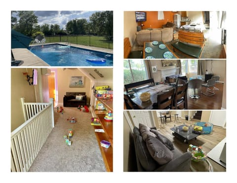 4BR, 4Ba Home with Game Room, Lounge Areas, Pool, Outdoor Space, Office & Exercise Room - Pet-Friendly House in Pike Township