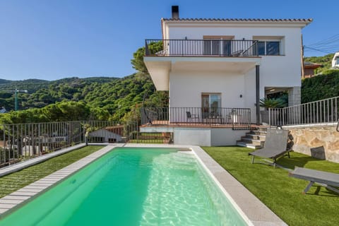 Property building, Living room, Swimming pool