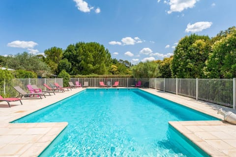 Property building, Living room, Swimming pool