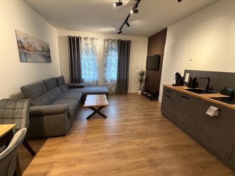 Kitchen or kitchenette, Living room, Dining area