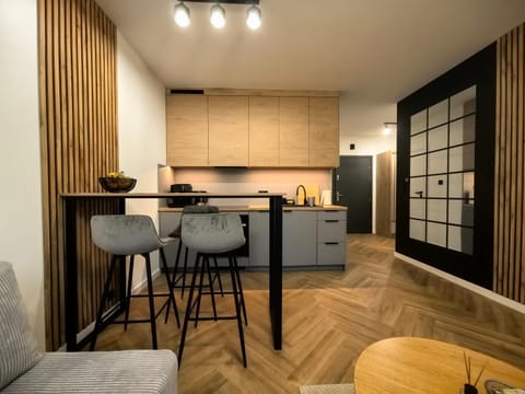 Kitchen or kitchenette, Living room, Dining area