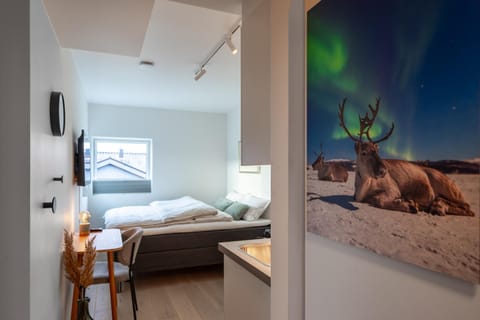 Bed, Photo of the whole room, Decorative detail, Bedroom