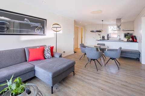 Living room, kitchen