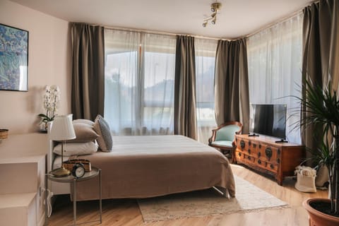 Bed, TV and multimedia, Photo of the whole room, Bedroom