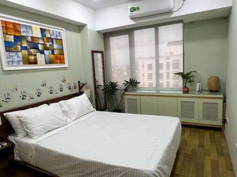 Bed, Bedroom, air conditioner