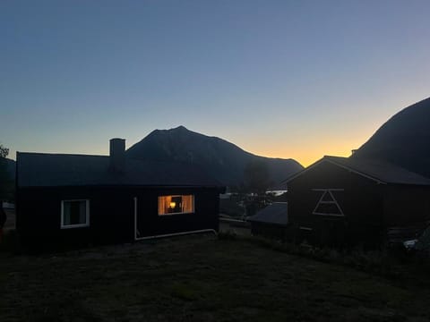 Property building, Mountain view, Sunset