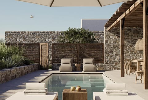 Balcony/Terrace, Pool view, Swimming pool, sunbed