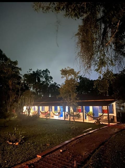 Property building, Facade/entrance, Night, Natural landscape, Garden, Garden view