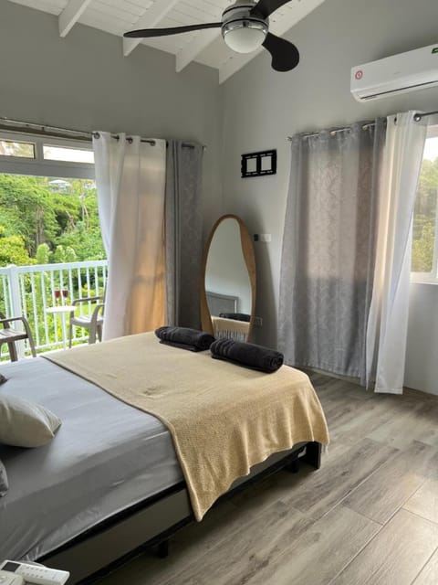 Patio, Bedroom, towels, air conditioner