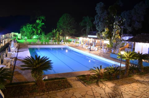 Night, Lounge or bar, On site, Pool view