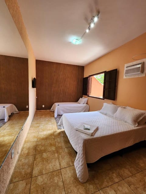 Bed, Photo of the whole room, Bedroom, towels, air conditioner