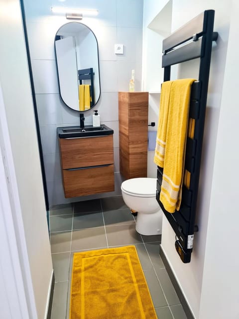 Toilet, Bathroom, towels