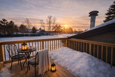 Patio, Winter, View (from property/room), Balcony/Terrace, Sunset