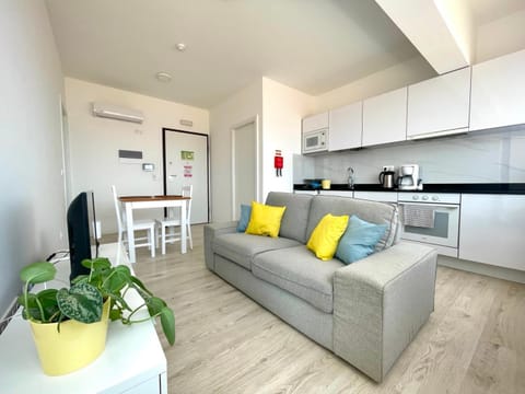 Kitchen or kitchenette, Living room, Dining area