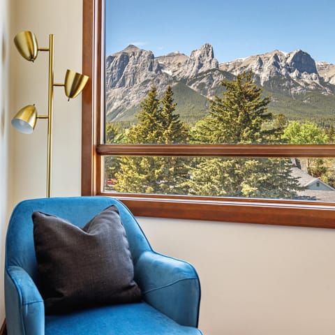 Natural landscape, Living room, Seating area, Mountain view