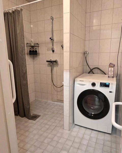 Bathroom, washing machine, dryer