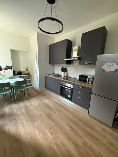 Kitchen or kitchenette, Living room, Dining area