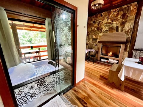 Natural landscape, Hot Tub, View (from property/room), Seating area, Dining area