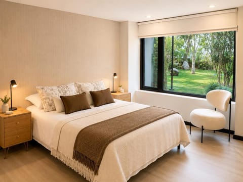 Bedroom, Garden view