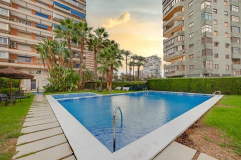 Property building, Day, Natural landscape, Garden, Garden view, Pool view, Swimming pool, Swimming pool