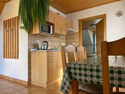 Kitchen or kitchenette, Photo of the whole room, Dining area, microwave, stove, toaster