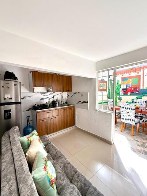 Kitchen or kitchenette, Living room, Dining area