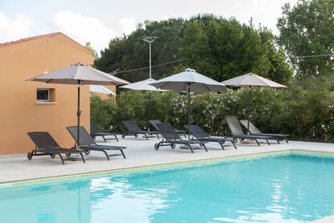 Spring, Garden view, Pool view, Swimming pool, Swimming pool, sunbed