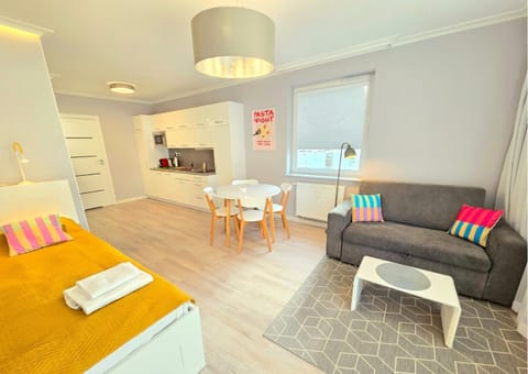 Bed, Kitchen or kitchenette, Living room, Photo of the whole room, Seating area, Dining area, Bedroom