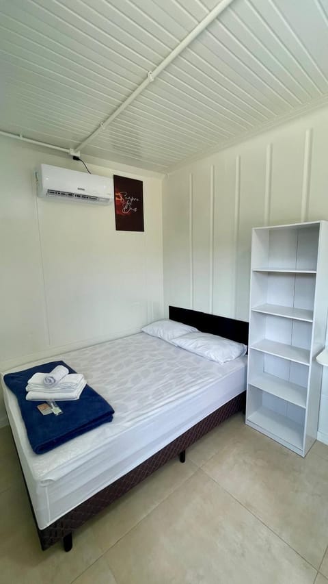 Bed, Photo of the whole room, Bedroom, towels, wardrobe, air conditioner