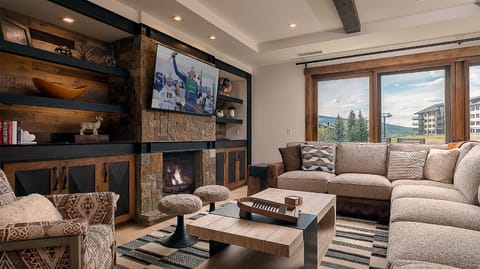 TV and multimedia, View (from property/room), Seating area, fireplace, furniture