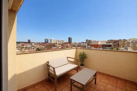 Property building, Patio, Day, View (from property/room), Balcony/Terrace