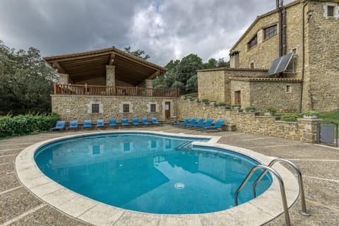 Property building, Living room, Swimming pool