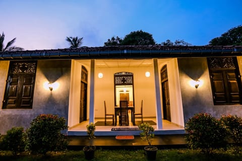 Property building, Patio, Night, Garden, Dining area, Garden view