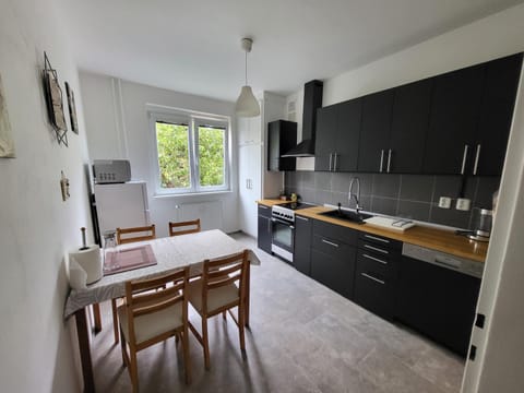 Kitchen or kitchenette, Dining area, dishwasher, oven, stove
