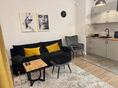 Kitchen or kitchenette, Living room, stove