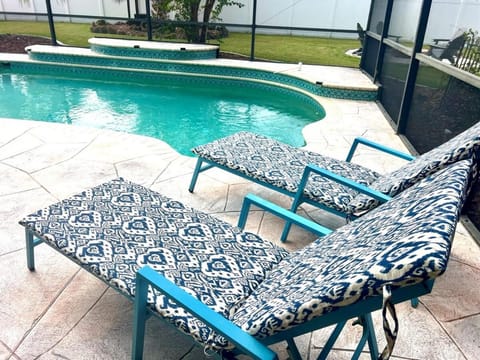 Patio, Day, Balcony/Terrace, Seating area, Pool view, Swimming pool, sunbed