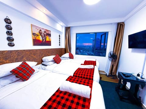 Communal lounge/ TV room, Bed, TV and multimedia, Photo of the whole room, Evening entertainment, Bedroom