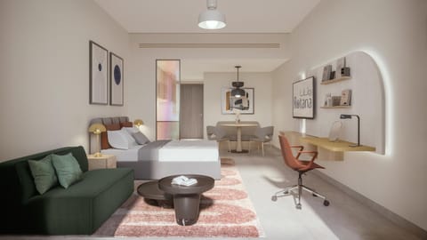 Seating area, Dining area, Bedroom