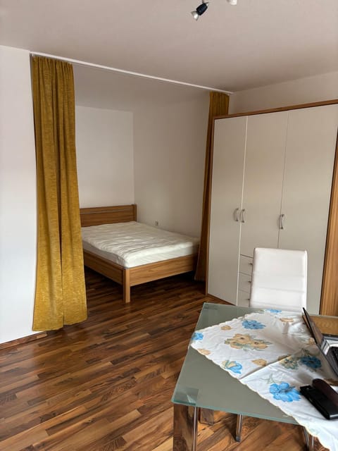 Bed, Living room, Bedroom
