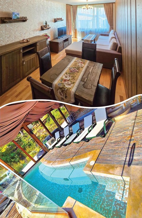 Seating area, Pool view