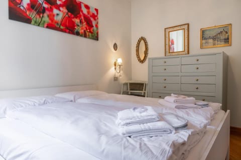 Bed, Photo of the whole room, Bedroom, towels, wardrobe