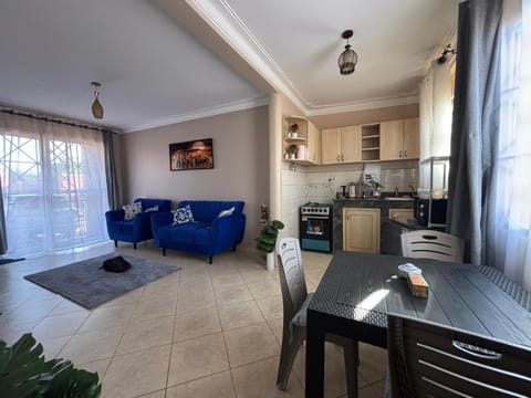 Kitchen or kitchenette, Living room, Dining area
