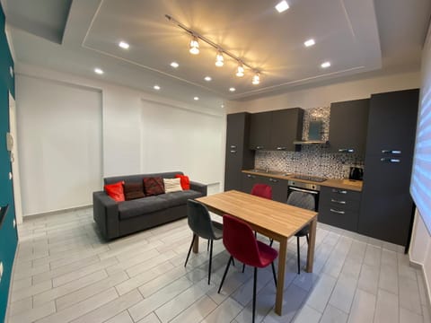 Kitchen or kitchenette, Living room, Dining area