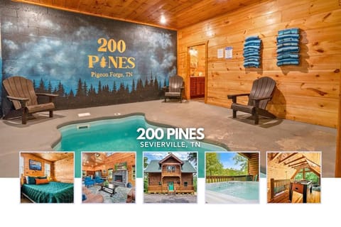 200 Pines- Log Cabin with Fall Views, Hot tub & Indoor Pool Cabin in Sevierville